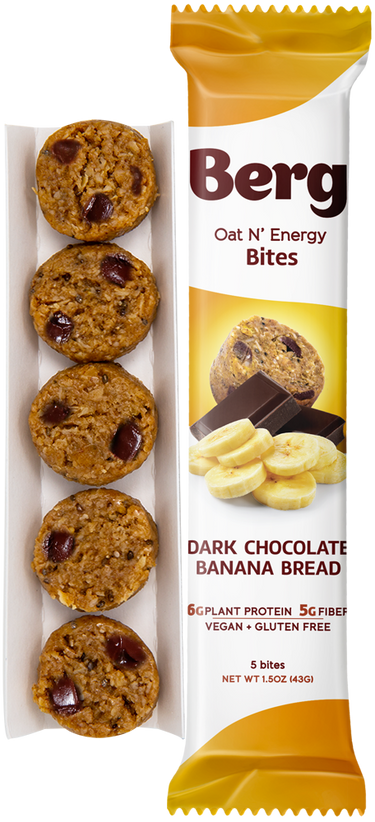 Berg Bites - 1.5oz Dark Chocolate Banana Bread Energy Bites